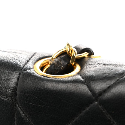 Chanel Lambskin Quilted Medium Single Flap Black 12 of 14
