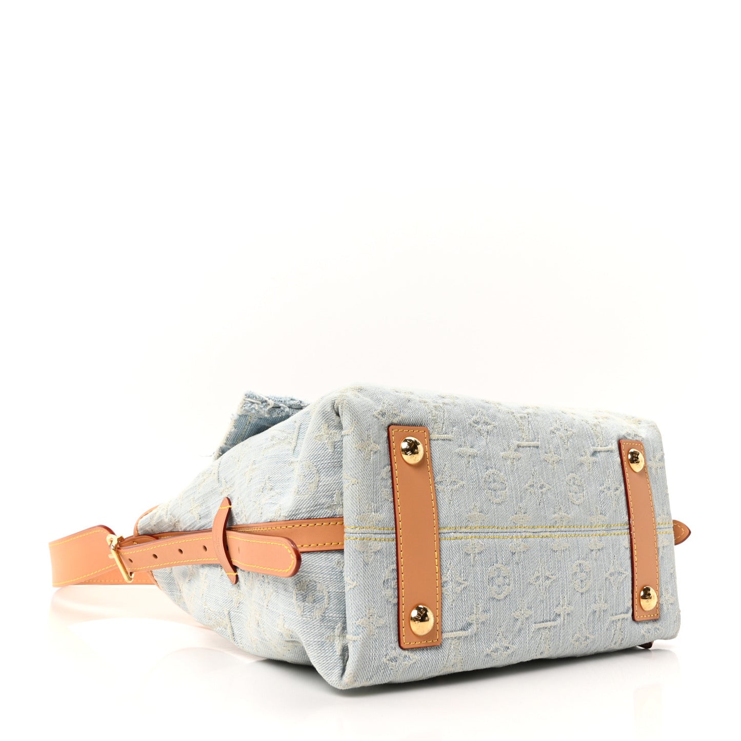 Monogram Denim CarryAll PM Sky Blue