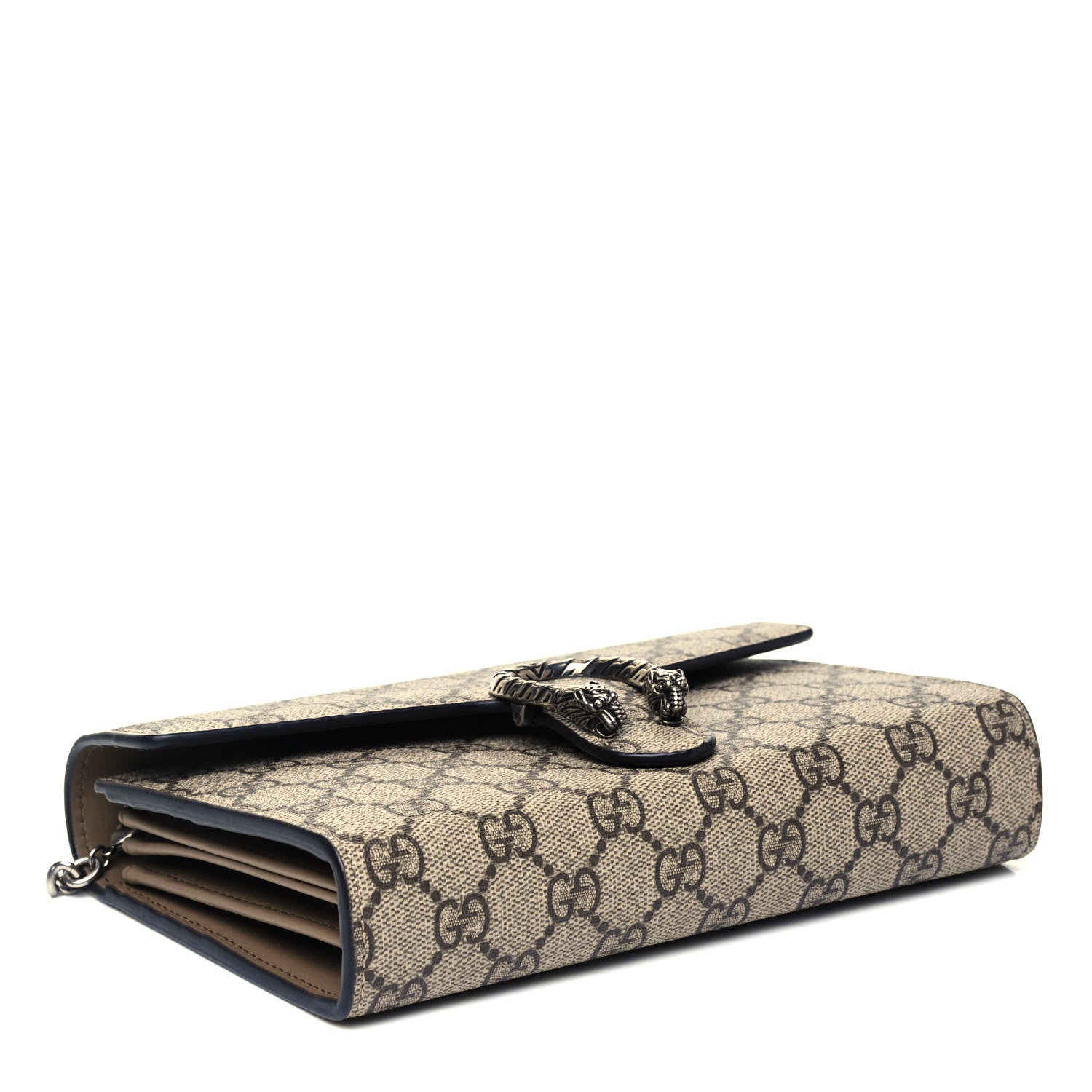 Gucci GG Supreme Monogram Mini Dionysus Chain Wallet Beige Taupe 4 of 8