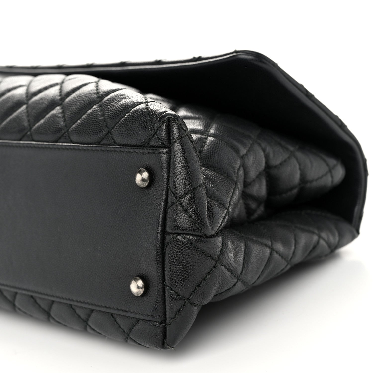 Chanel Caviar Quilted Medium Coco Handle Flap Black 10 of 10