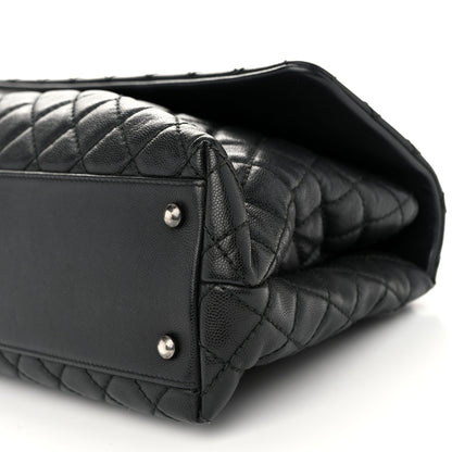 Chanel Caviar Quilted Medium Coco Handle Flap Black 10 of 10