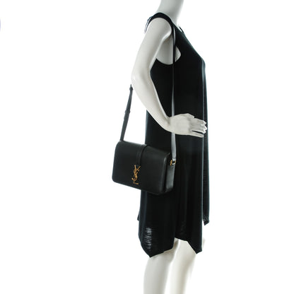 Saint Laurent Textured Calfskin Medium Classic Monogram Universite Bag Black 2 of 6