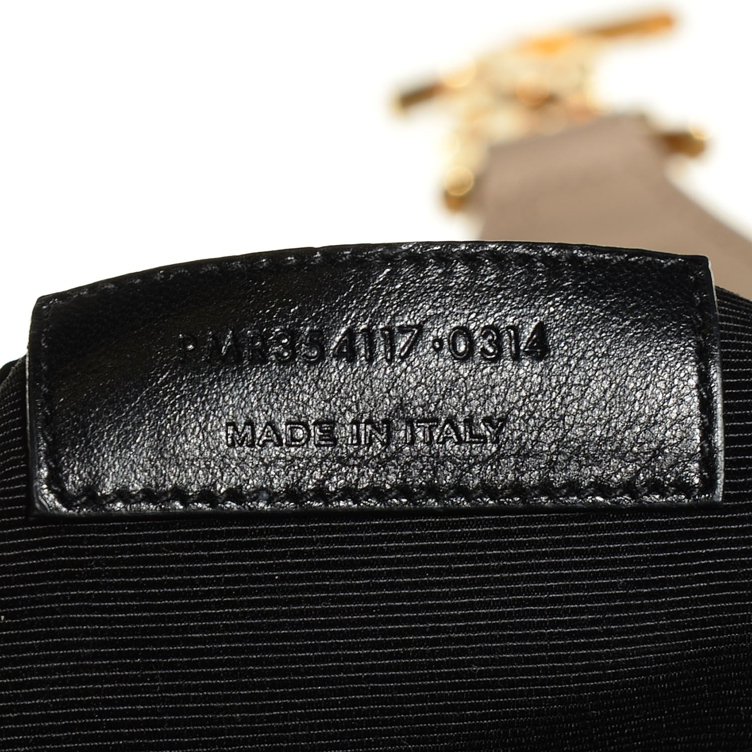 Saint Laurent Grain De Poudre Matelasse Chevron Monogram Shopping Bag Dark Beige 7 of 9