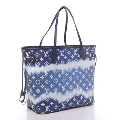 Louis Vuitton Monogram Escale Neverfull MM Blue 3 of 11