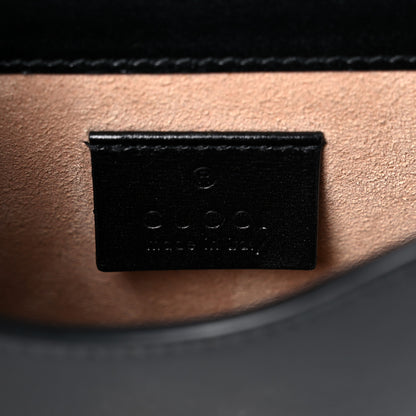 Gucci Boarded Plutone Calfskin Mini Horsebit 1955 Crossbody Bag Black 6 of 19