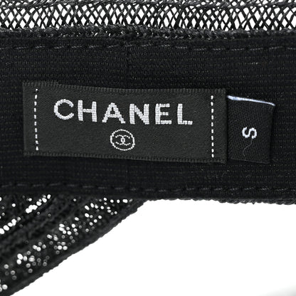 Chanel Abaca Cotton Ribbon Visor S Black 8 of 8