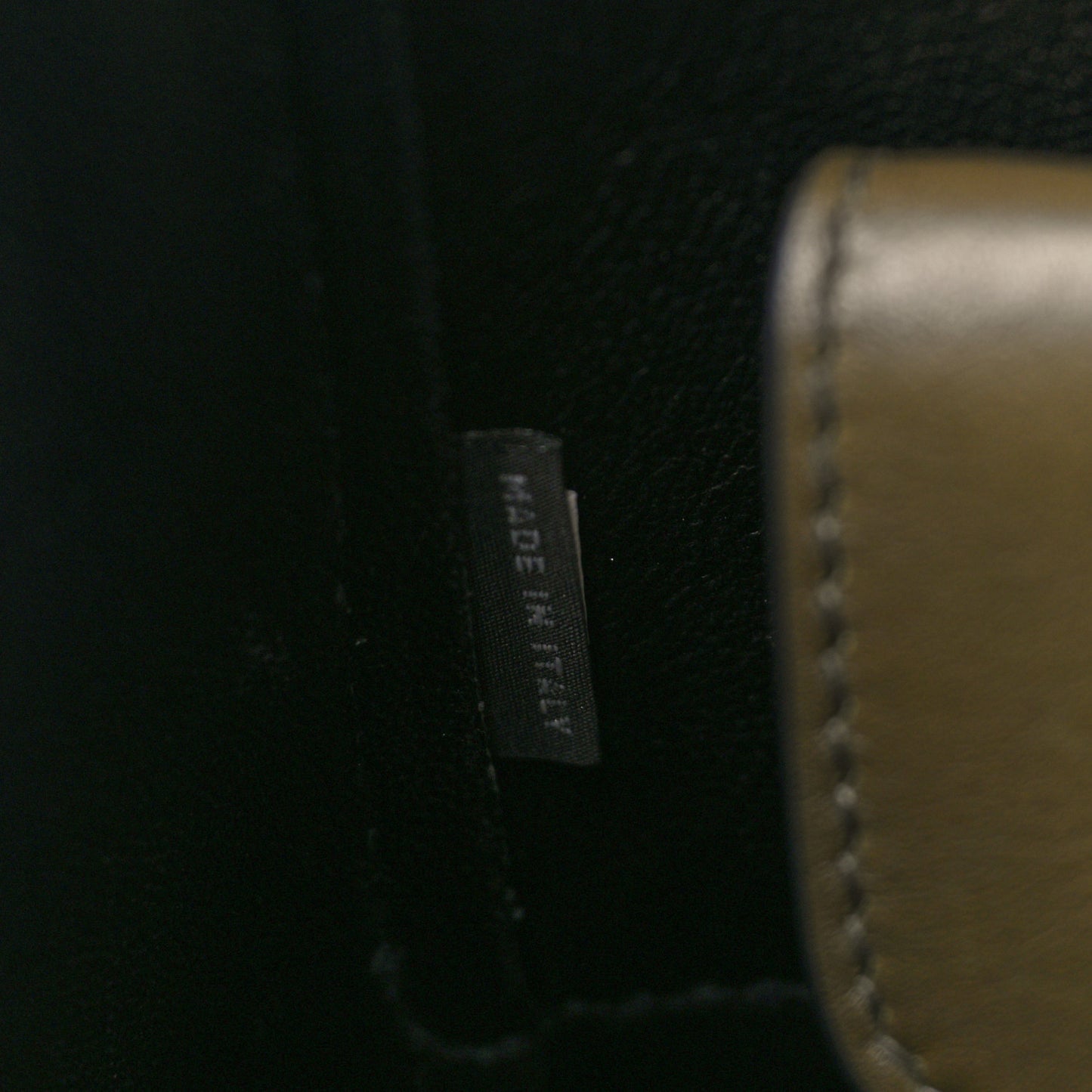 City Calfskin Convertible Top Handle Tote Militare Green Black