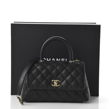 Chanel Caviar Quilted Mini Coco Handle Flap Black 11 of 11
