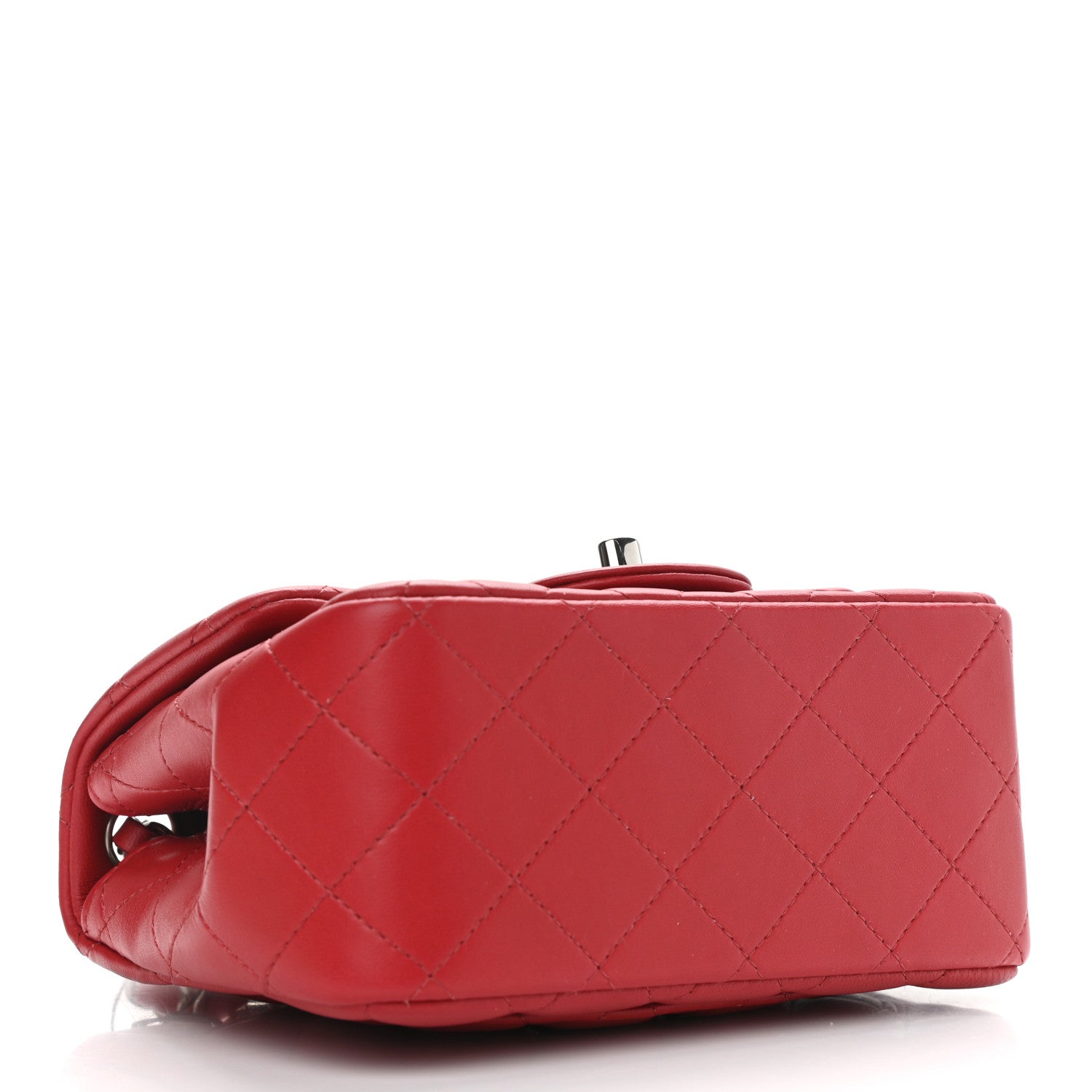 Chanel Lambskin Quilted Mini Square Flap Red 4 of 10