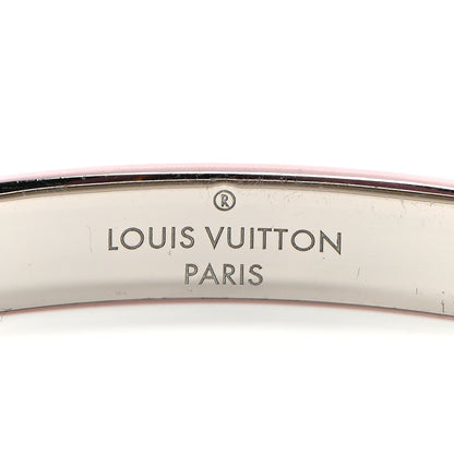 Louis Vuitton Monogram Nanogram Cuff S Pink Silver 4 of 5
