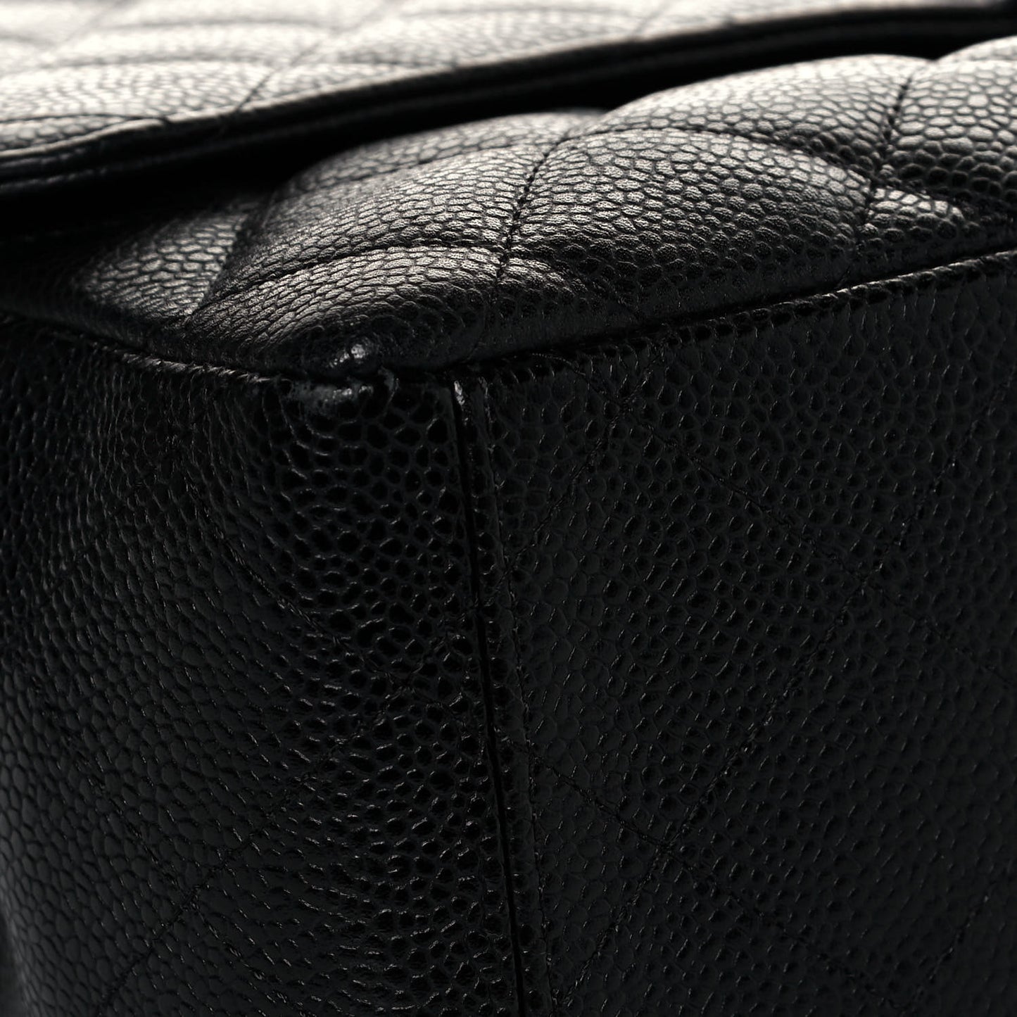 Caviar Quilted Maxi Single Flap Black