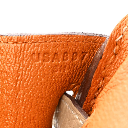Hermes Togo Horseshoe Birkin 25 Trench Abricot 7 of 10