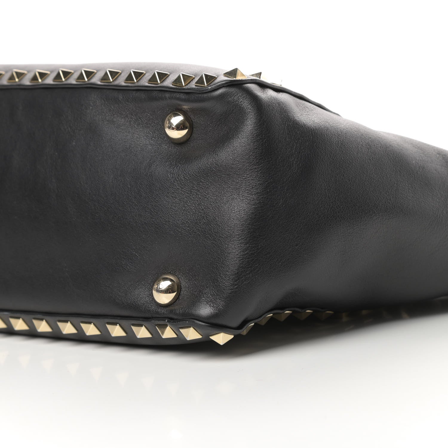 Valentino Garavani Vitello Small Rockstud Tote Black 9 of 16