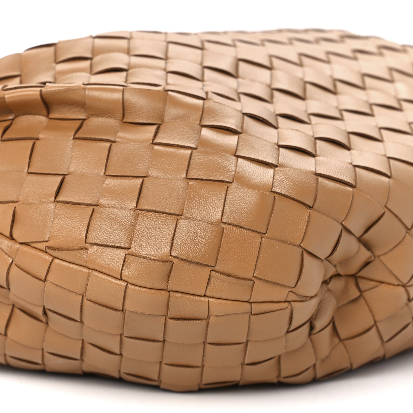 Nappa Intrecciato Teen Jodie Hobo Caramel