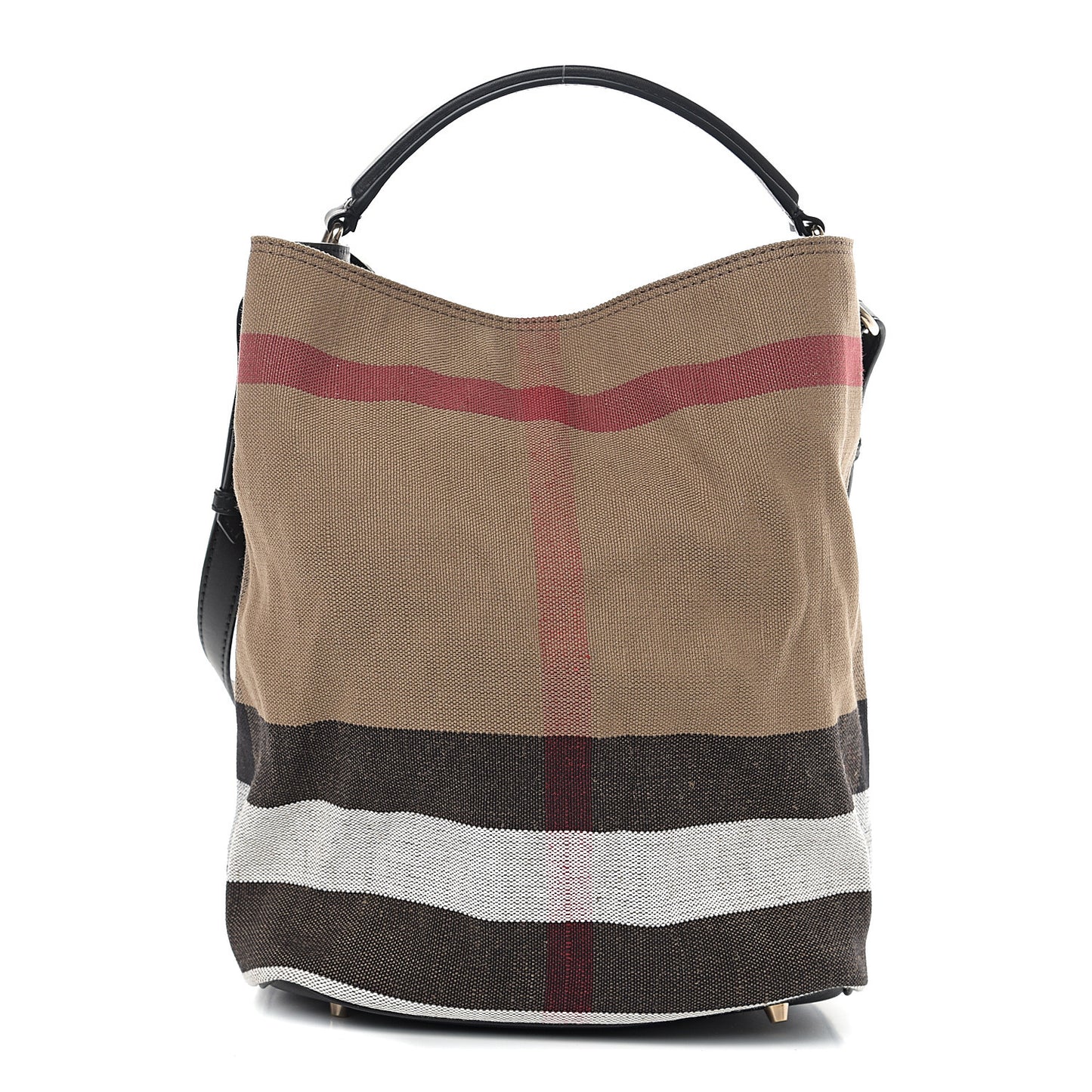 Canvas Mega Check Medium Ashby Hobo Black