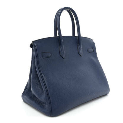 Hermes Togo BIRKIN 35 Bleu Saphir 3 of 15