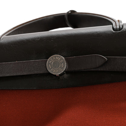 Hermes Toile Vache Hunter Herbag Zip 31 PM Rouge H Ebene 12 of 14