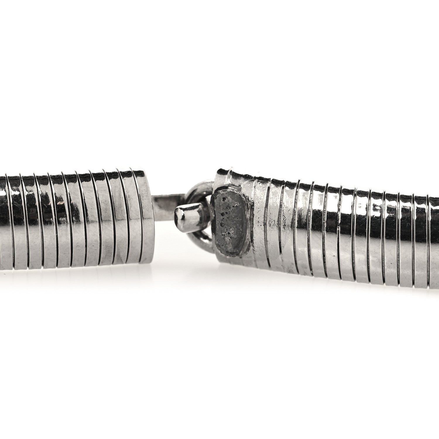 Chanel Metal CC Snake Belt Silver 4 of 5