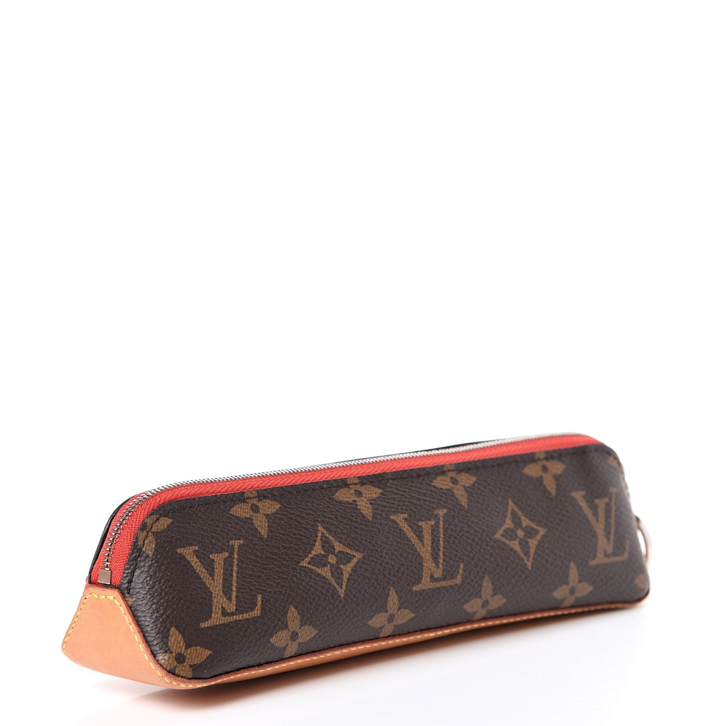 Monogram Elizabeth Pencil Pouch Red