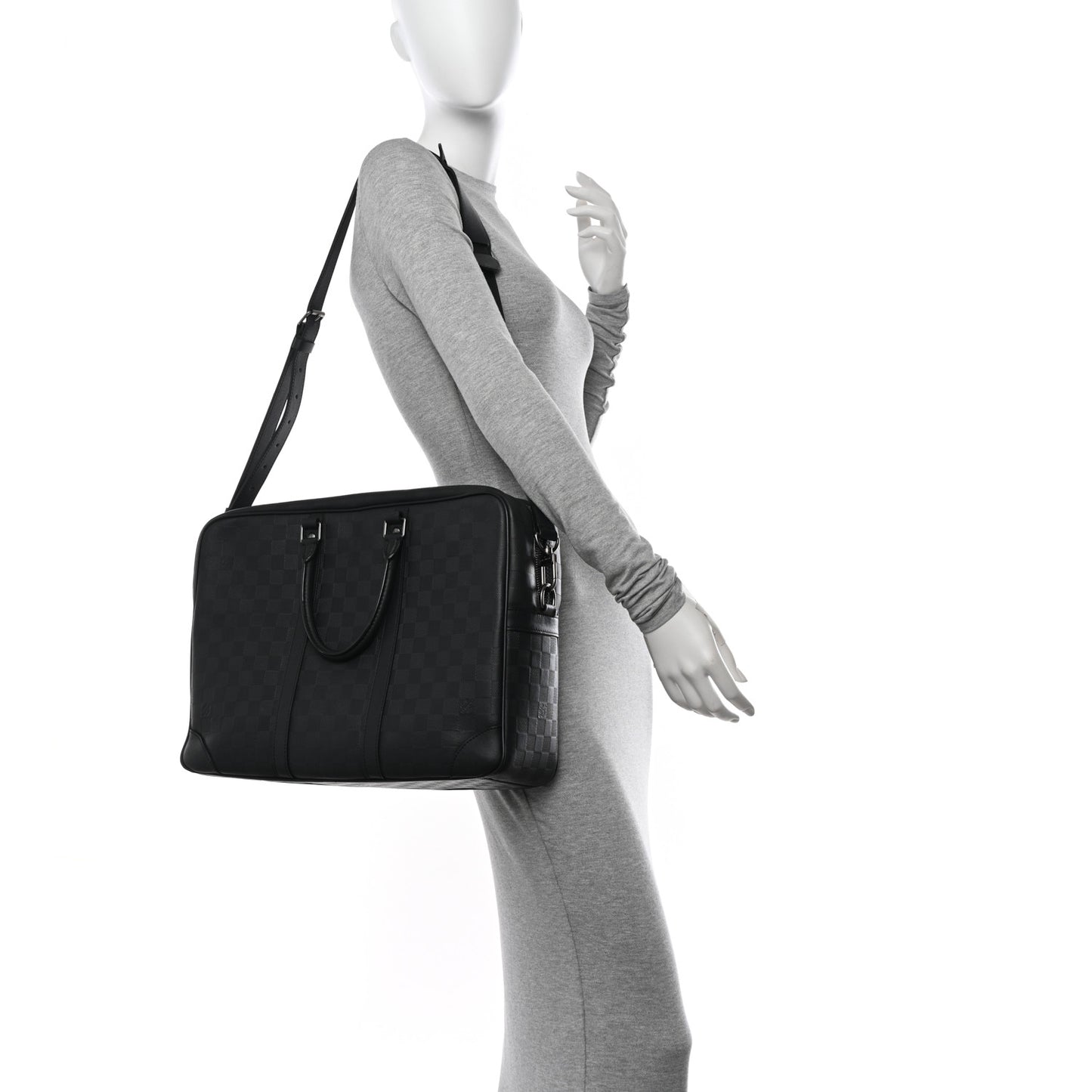 Damier Infini Porte-Documents Voyage GM Onyx