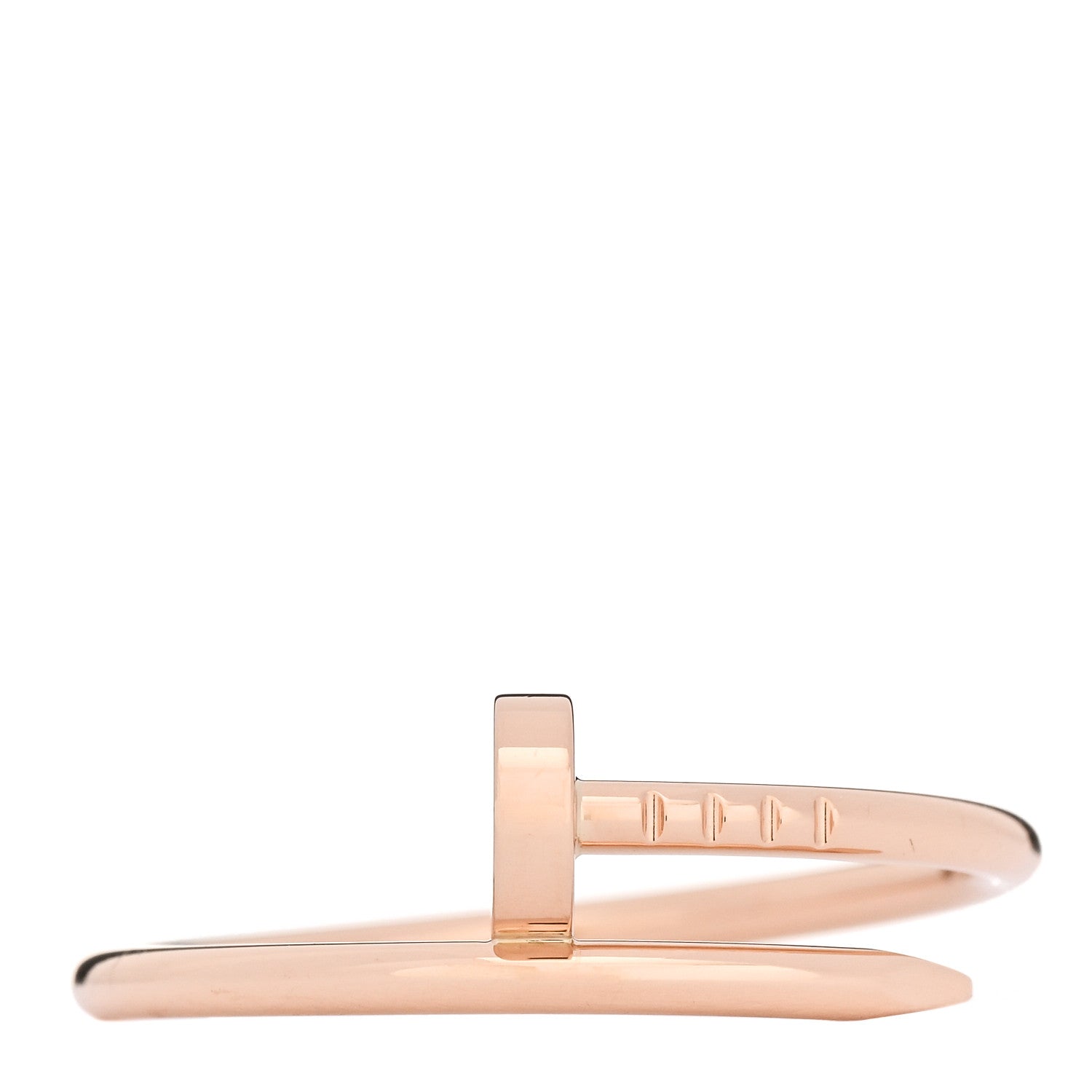 Cartier 18K Pink Gold Small Juste Un Clou Ring 62 10 1 of 5