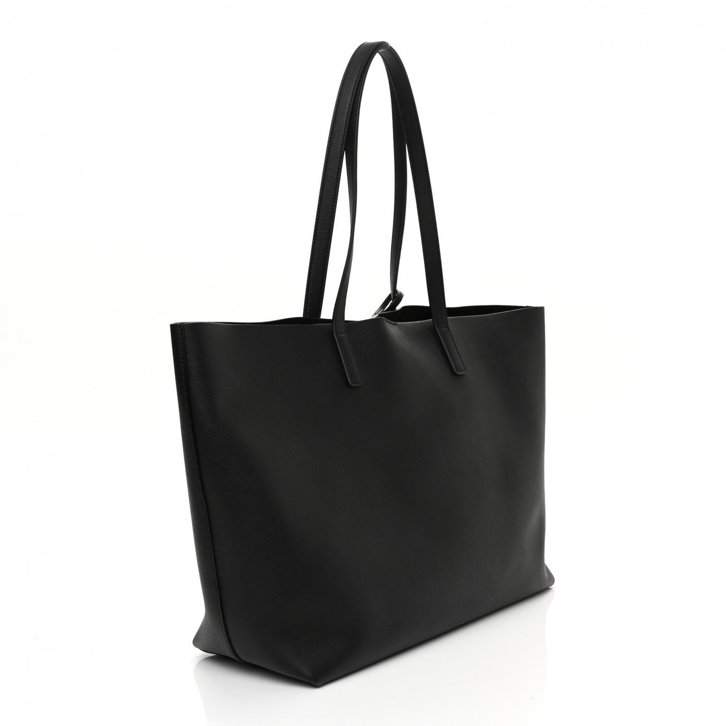 Calfskin Large Shopping Tote Black