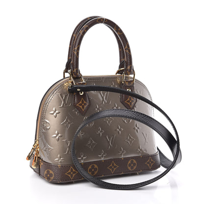 Louis Vuitton Vernis Epi Monogram Alma BB Champagne Metallise 3 of 8