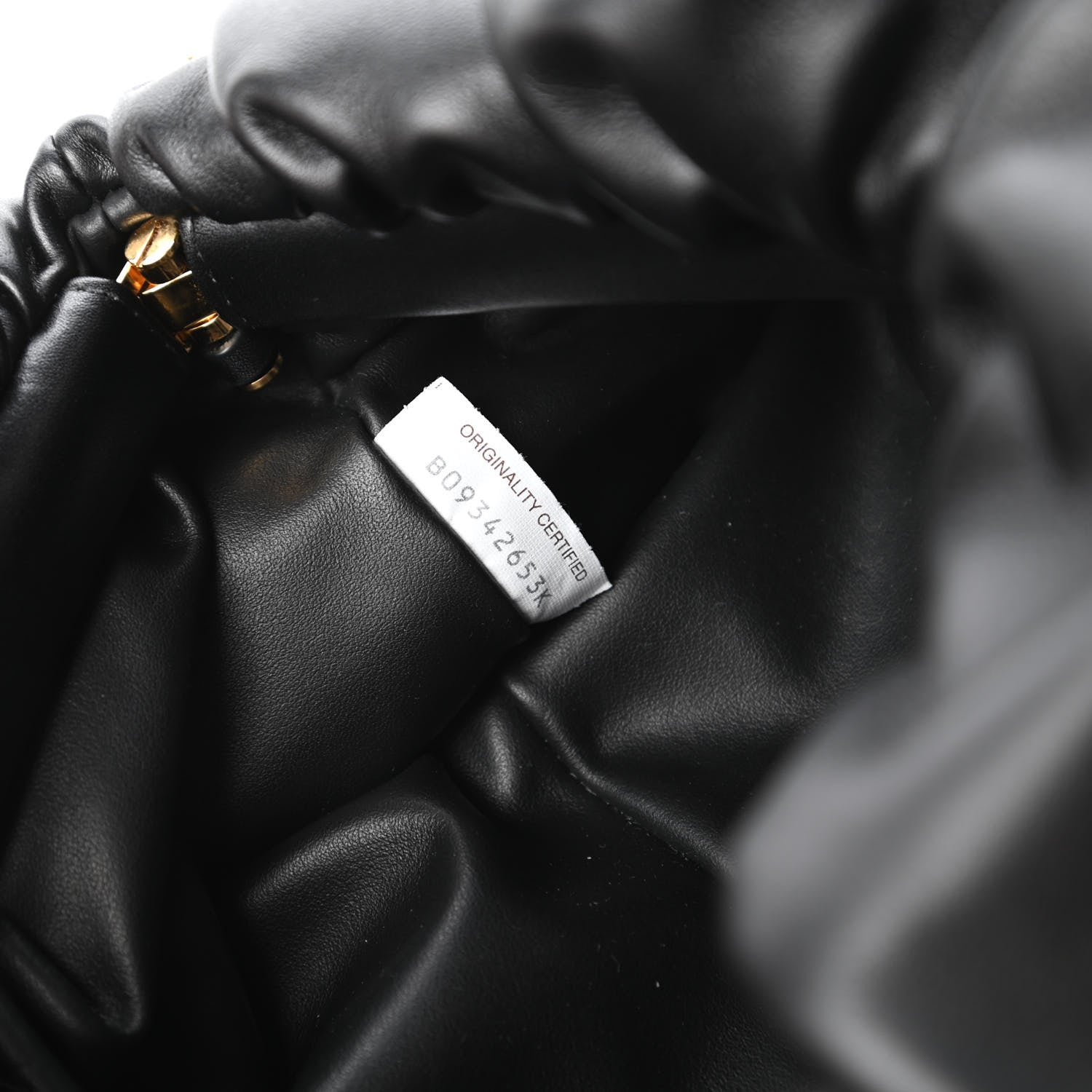 Bottega Veneta Calfskin The Pouch Chain Black 9 of 10