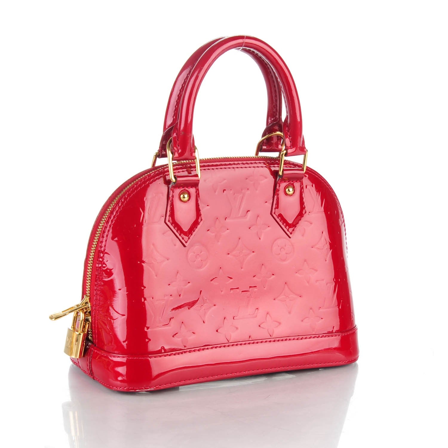 Louis Vuitton Vernis Alma BB Pomme D'Amour 3 of 7