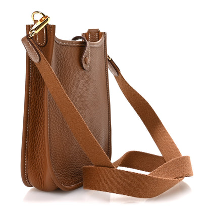 Hermes Taurillon Clemence Evelyne TPM Gold 3 of 11