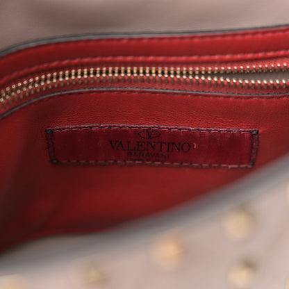 Valentino Garavani Lambskin Medium Rockstud Spike Shoulder Bag Poudre 6 of 14