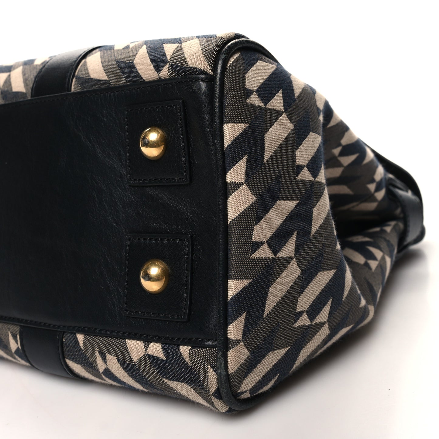 Monogram Smooth Calfskin Canvas Print Bayswater Black