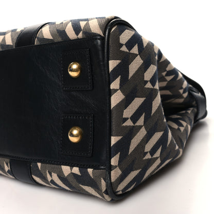 Mulberry Monogram Smooth Calfskin Canvas Print Bayswater Black 9 of 11