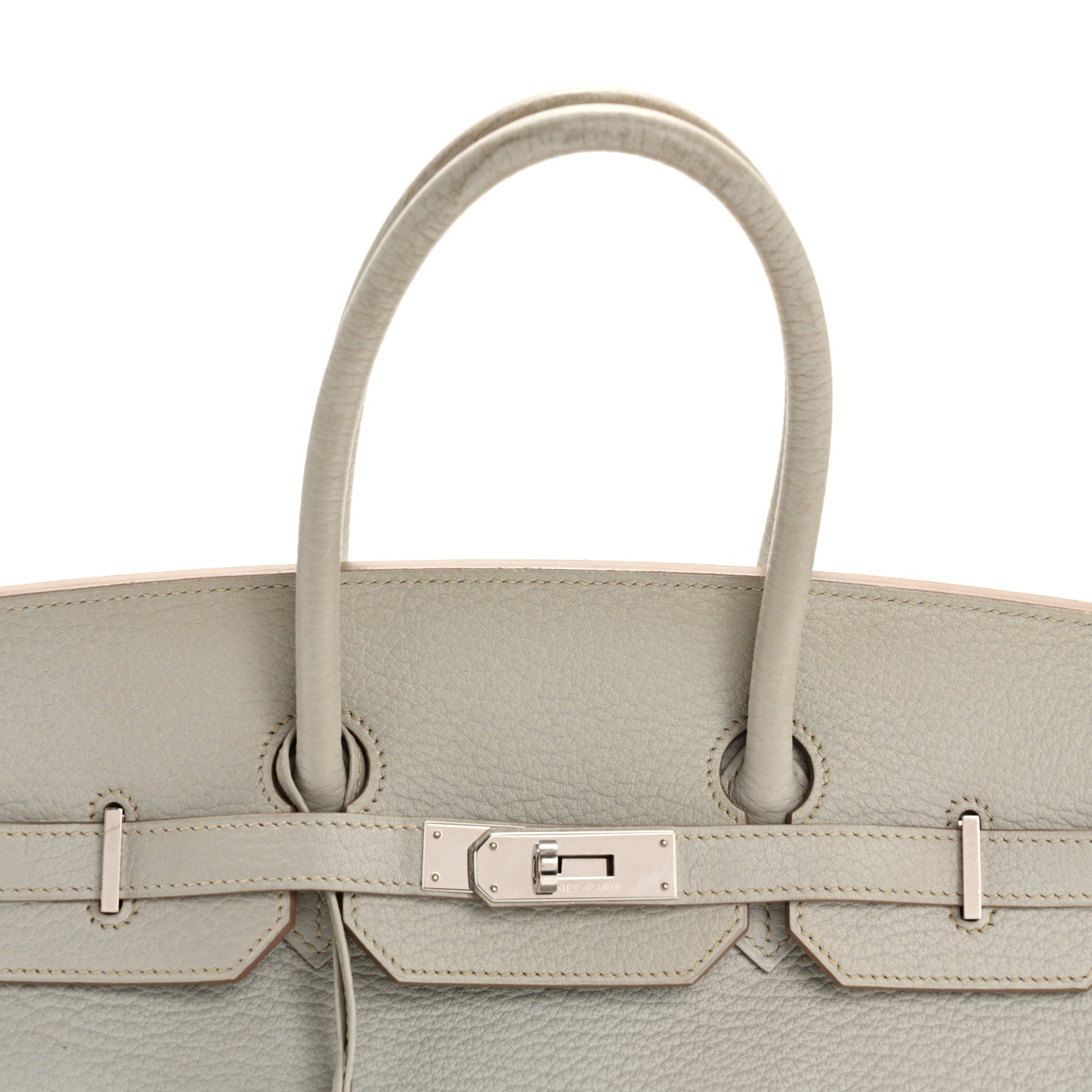 Taurillon Clemence Birkin 35 Gris Perle