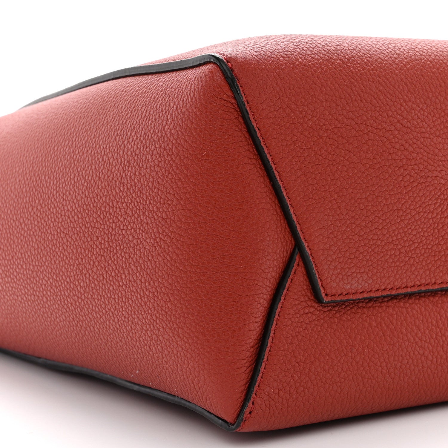 Celine Soft Grained Calfskin Small Sangle Bucket Bag Dark Claycourt 9 of 14