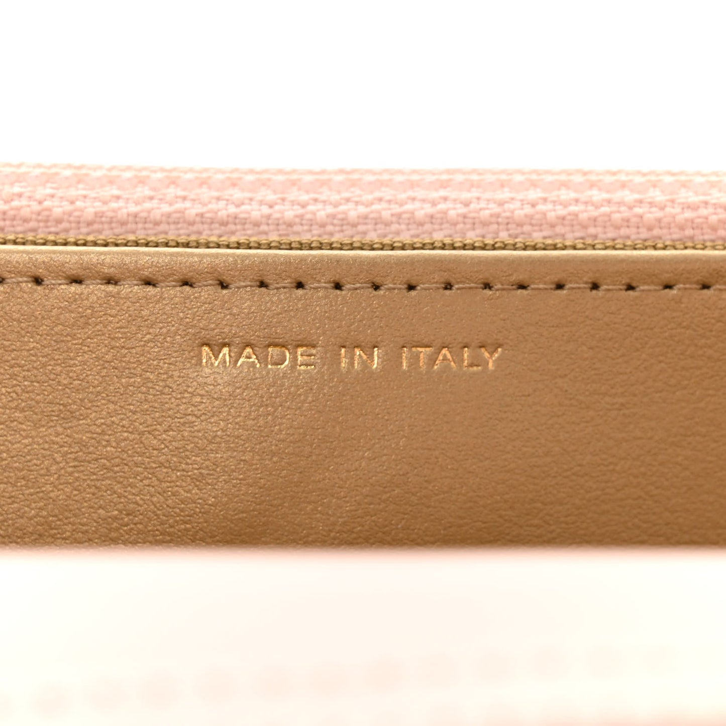 Lambskin Quilted CC Pearl Crush Wallet on Chain WOC Pink