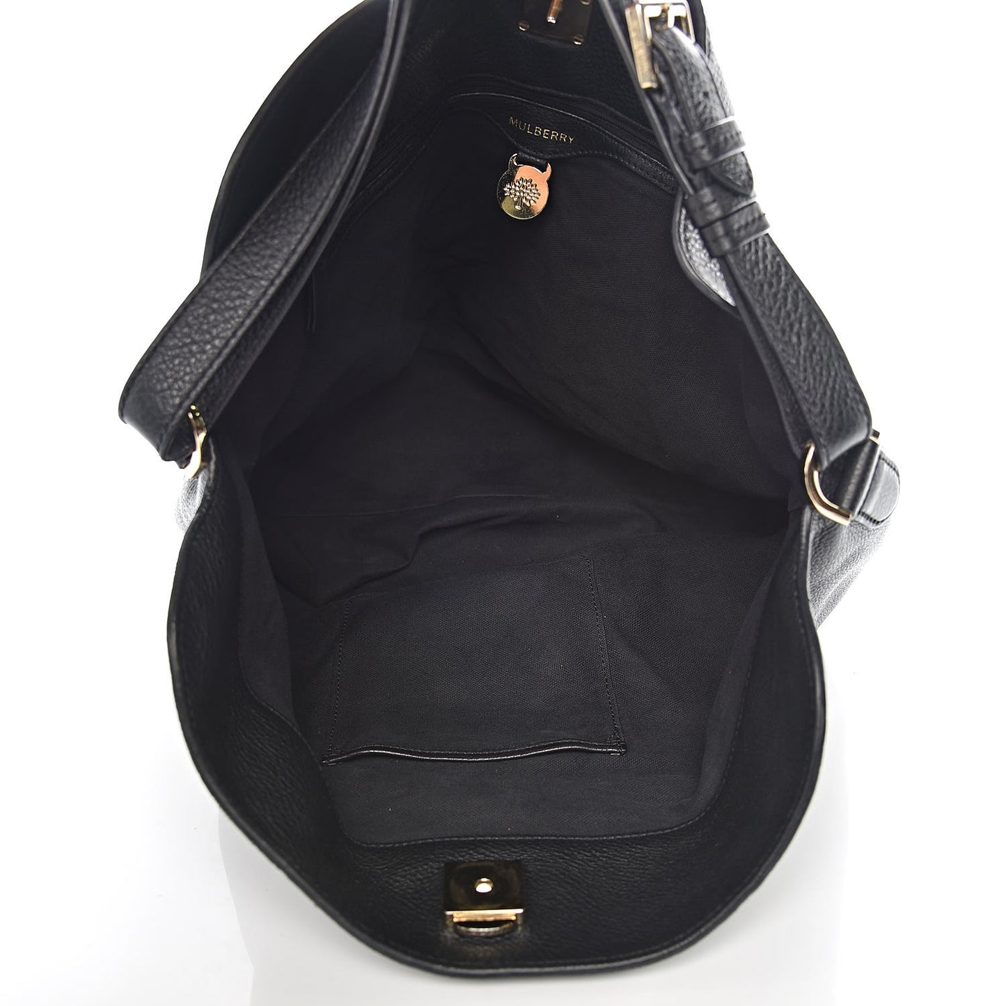 Soft Small Grain Calfskin Tessie Tote Black