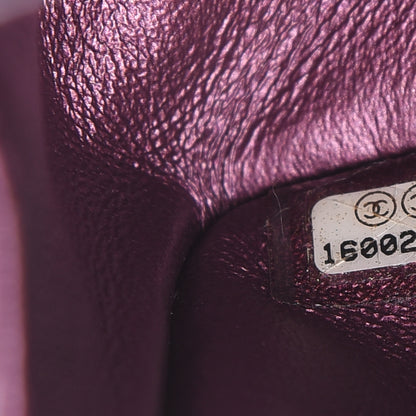 Chanel Metallic Aged Calfskin Quilted 2.55 Reissue 224 Flap Plum 7 of 12