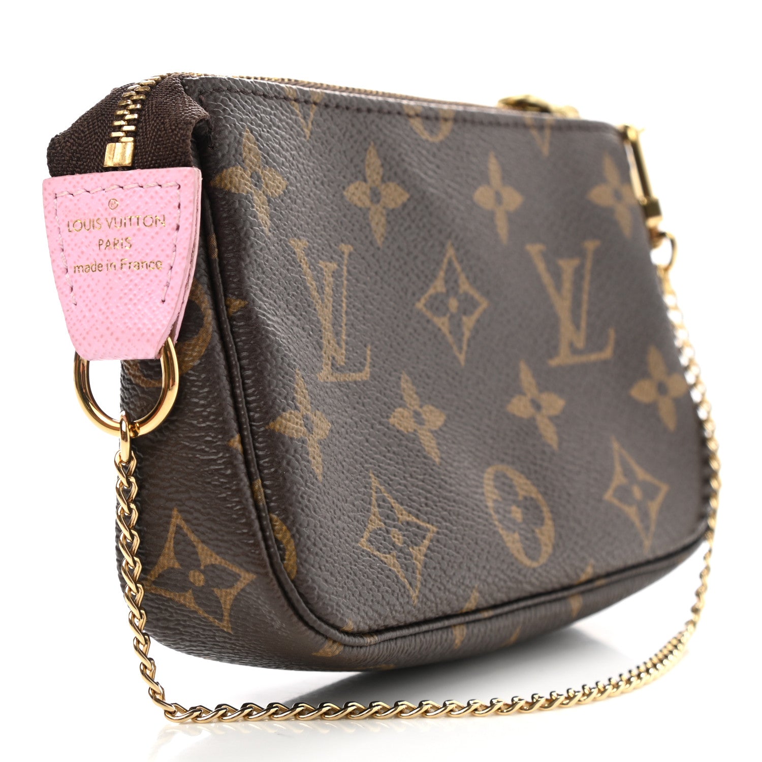 Louis Vuitton Monogram 2016 Christmas Animation Mini Pochette Accessories Rose Ballerine 3 of 8