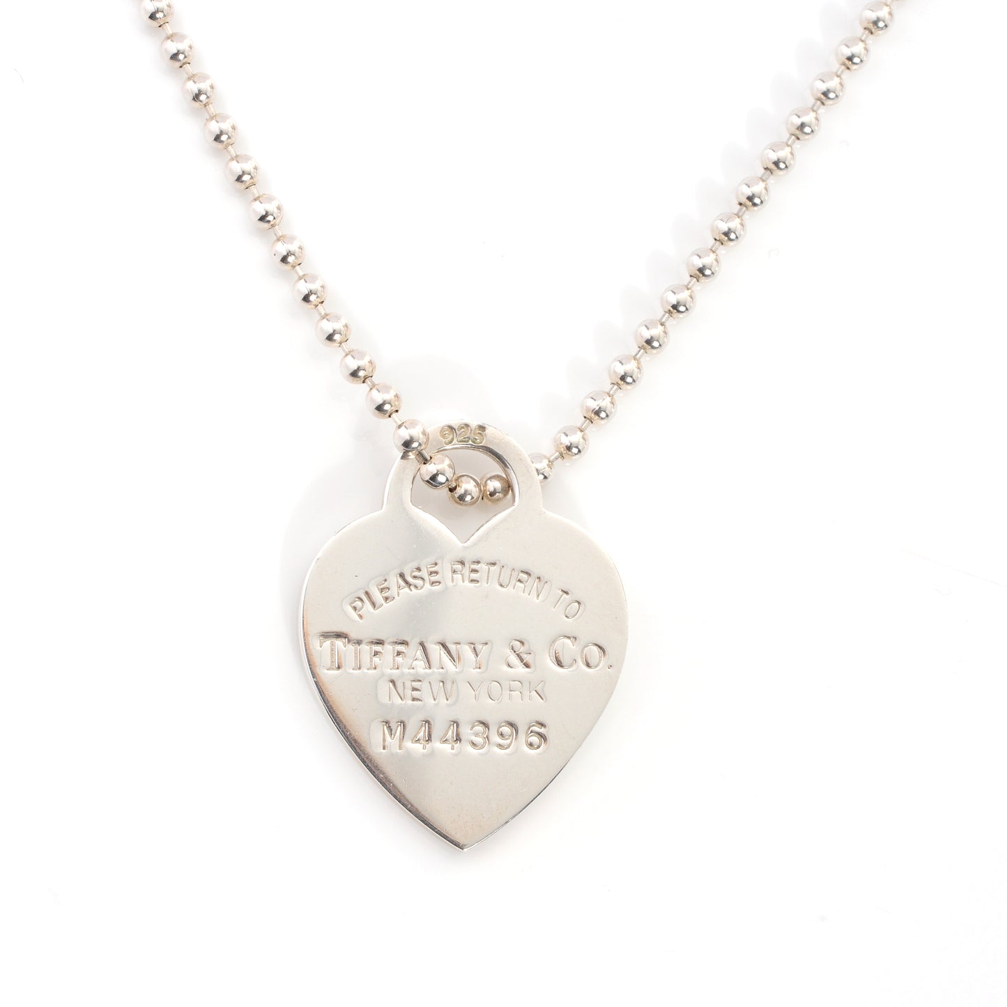 Sterling Silver Long Return to Tiffany Heart Pendant Necklace