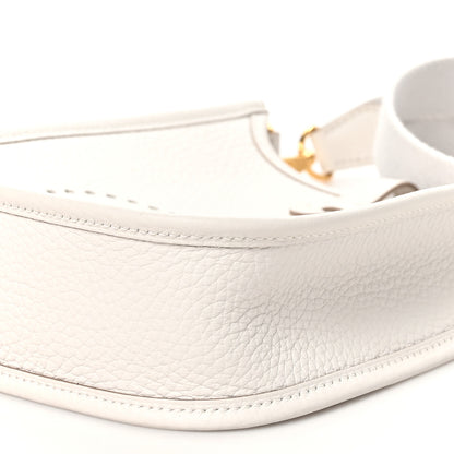 Hermes Taurillon Clemence Amazone Evelyne TPM Gris Pale 10 of 11