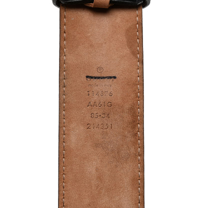 Gucci Guccissima Signature Interlocking G 40mm Belt 85 34 Black 3 of 5