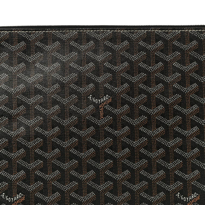 Goyard Goyardine Senat Pochette MM Black Gold 7 of 10