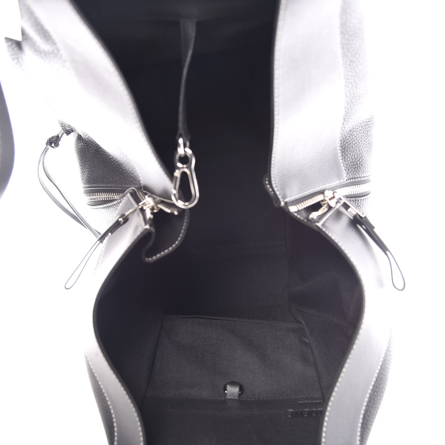 Calfskin Extra Large Hammock Shoulder Bag Black
