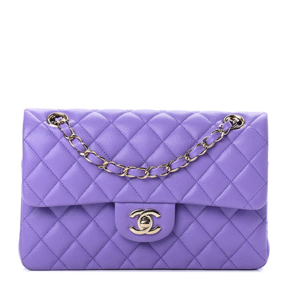 Chanel Caviar Quilted Small Double Flap Purple 1 of 4