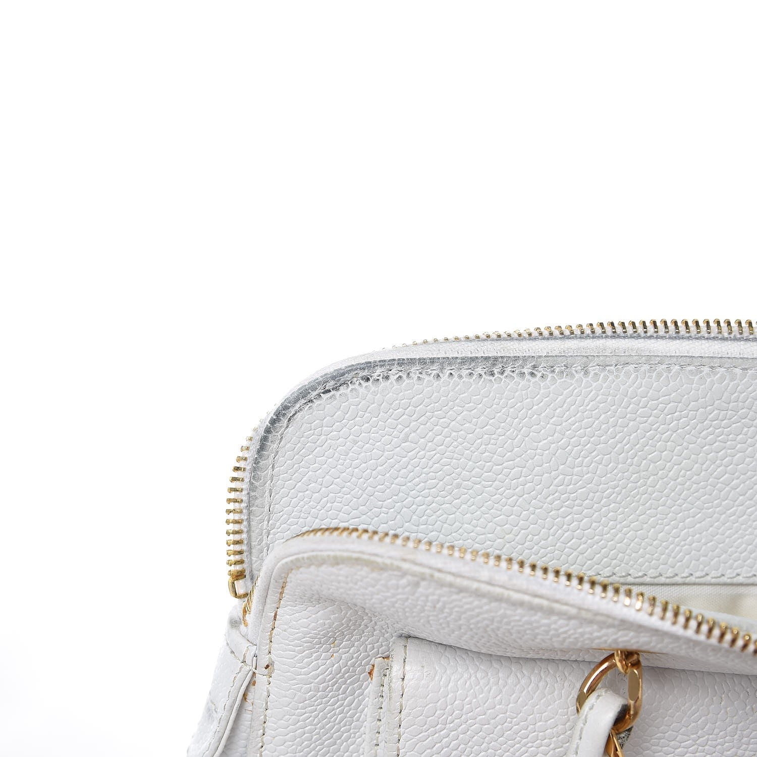 Chanel Caviar CC Shoulder Bag White 11 of 24