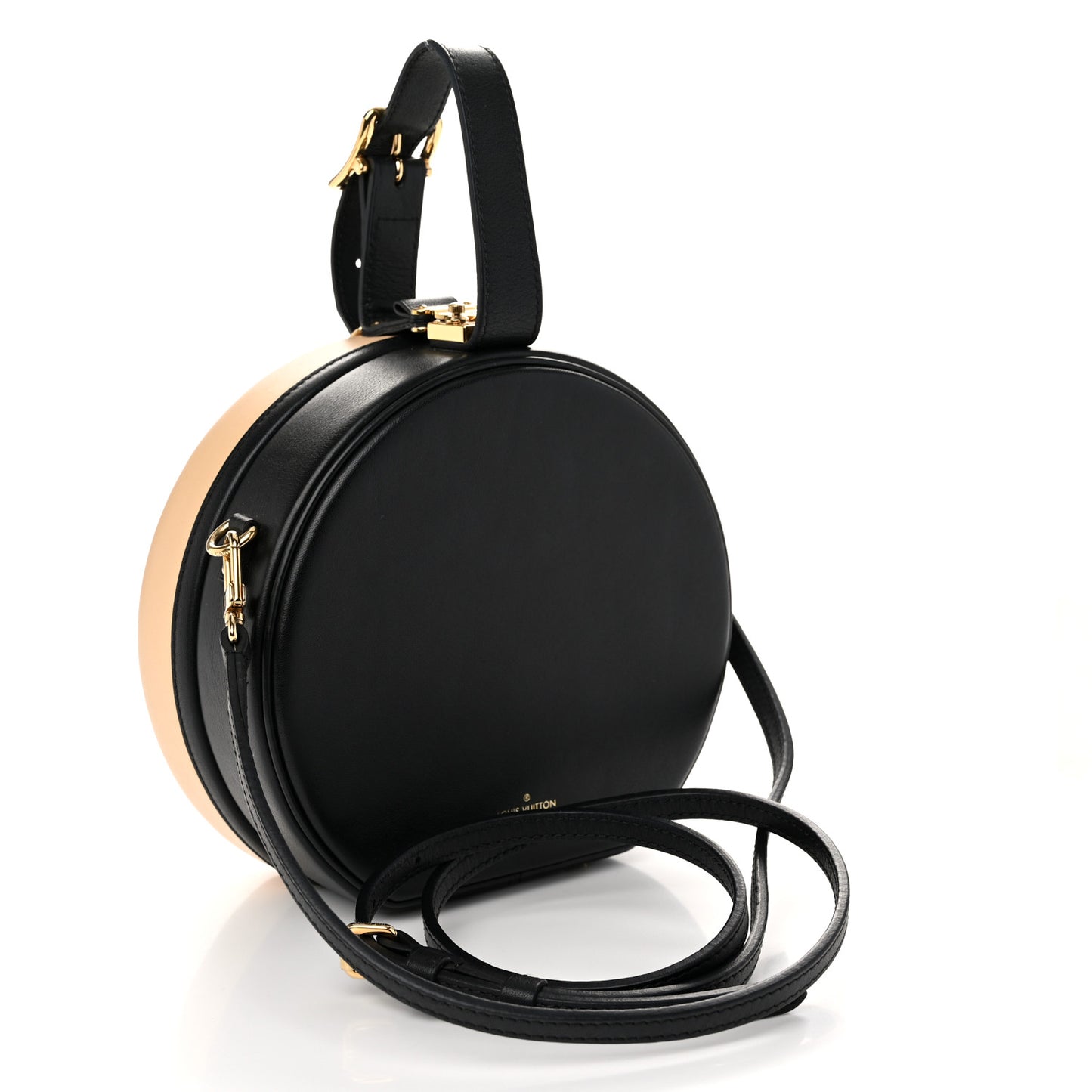 Calfskin Petite Boite Chapeau Black Beige
