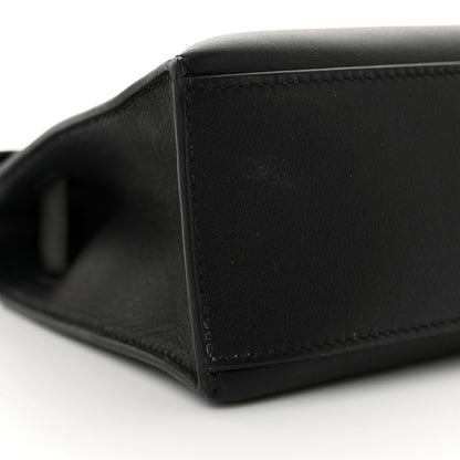 Hermes Swift Kelly Pochette Clutch Black 9 of 15