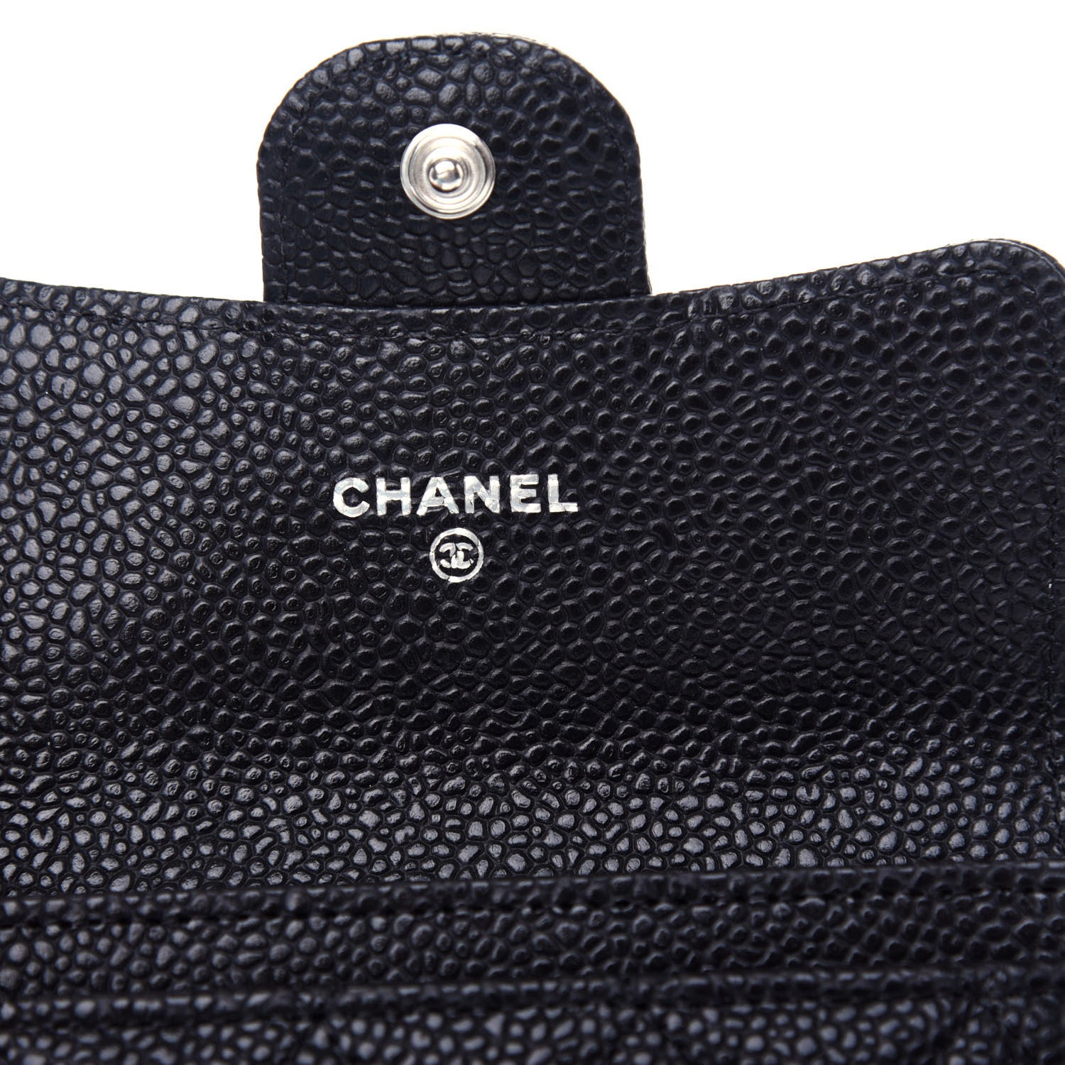 Chanel Caviar Quilted Flap Card Holder Wallet Black 6 of 9