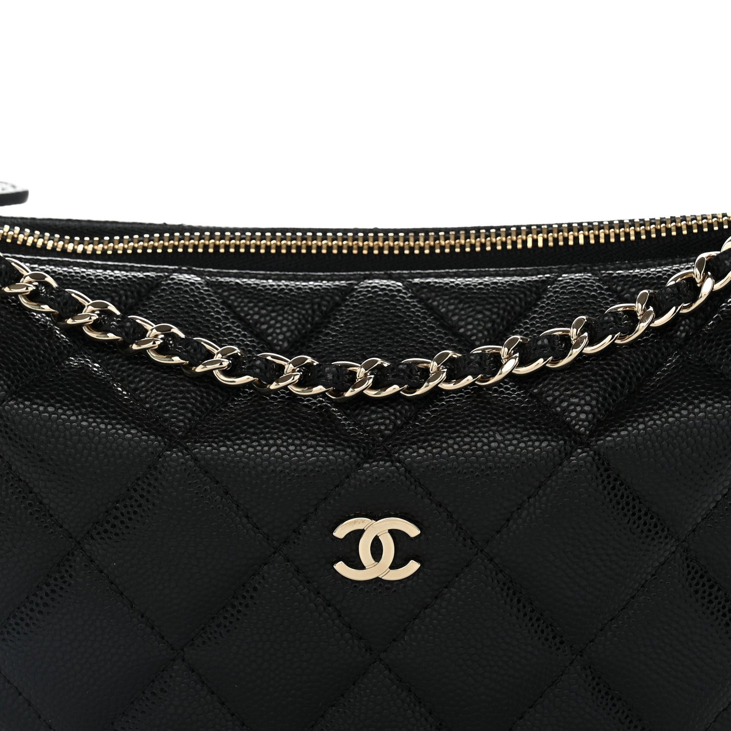 Caviar Quilted Other Shape With Chain Black